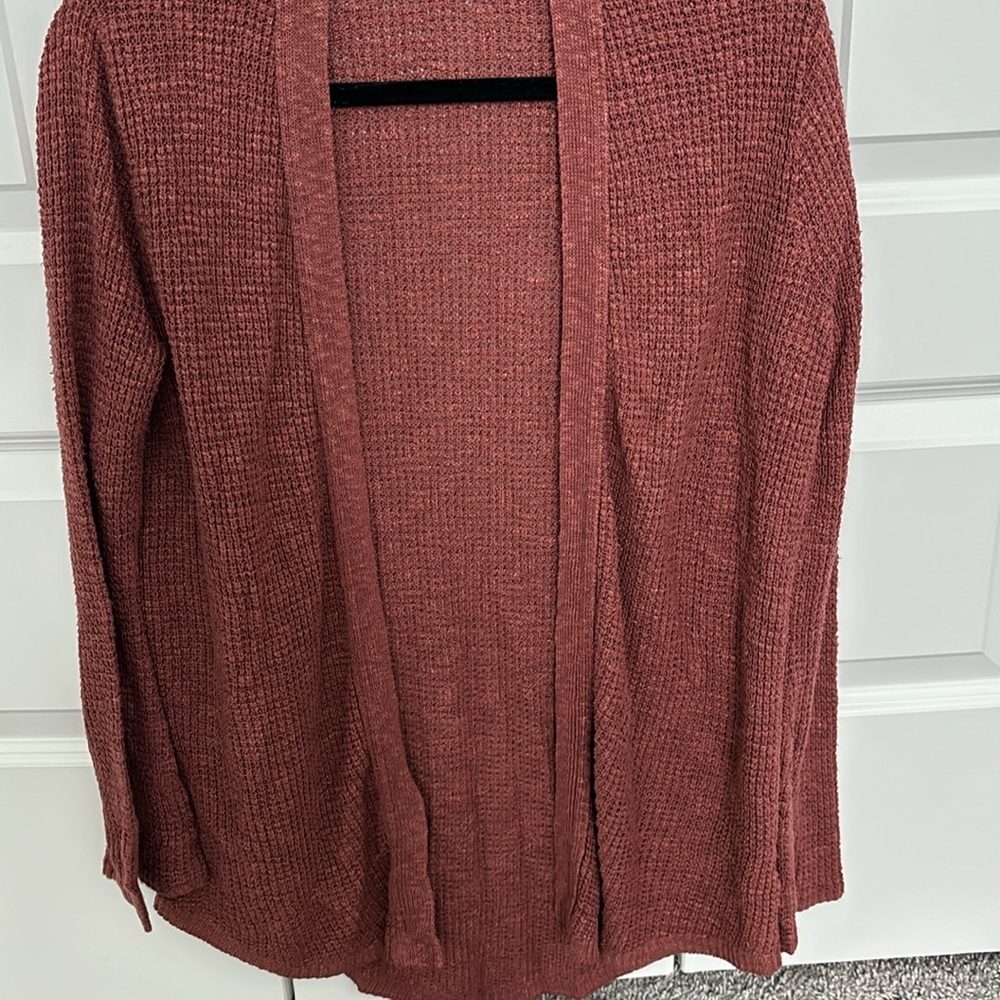Express Rust Colored Cardigan - image 4